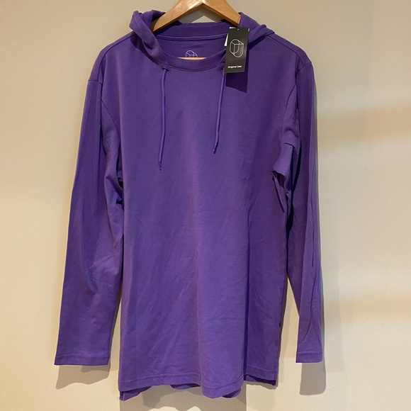 Original Use Mens Long Sleeve Hooded Shirt - Picture 3 of 5